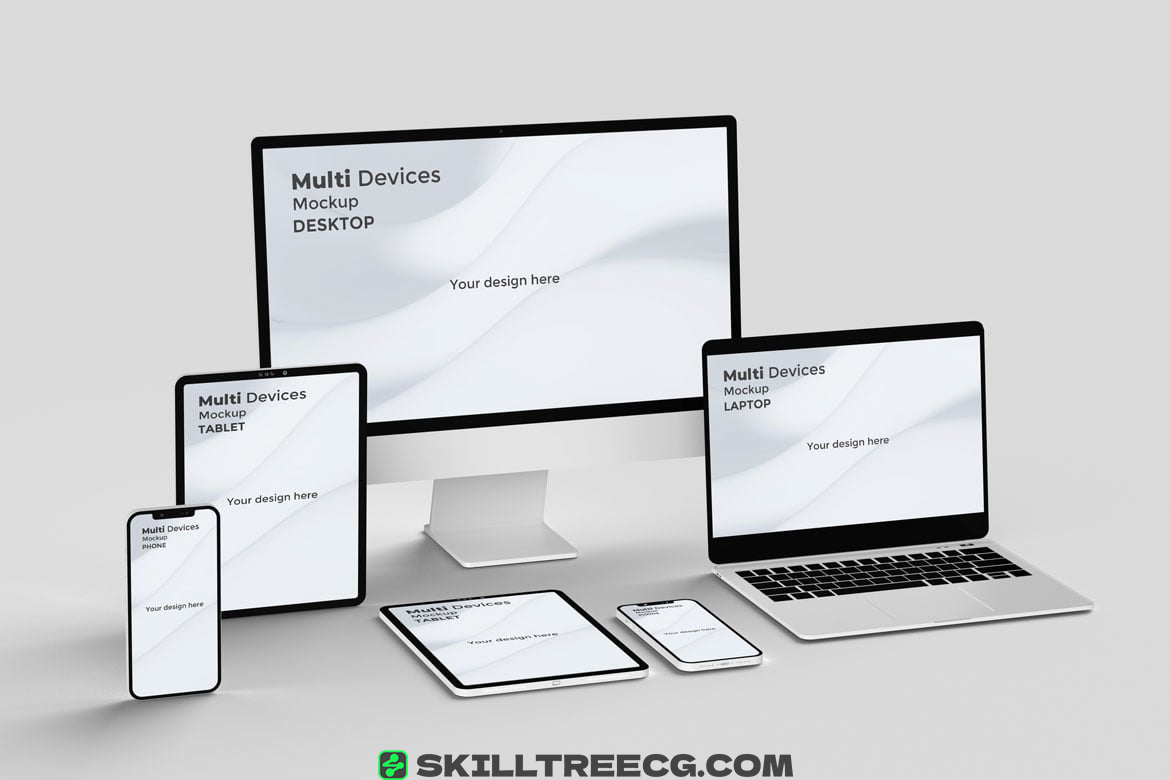 图片[3]-Multi device Mockup Phone, Tablet and PC（543542）-技能树